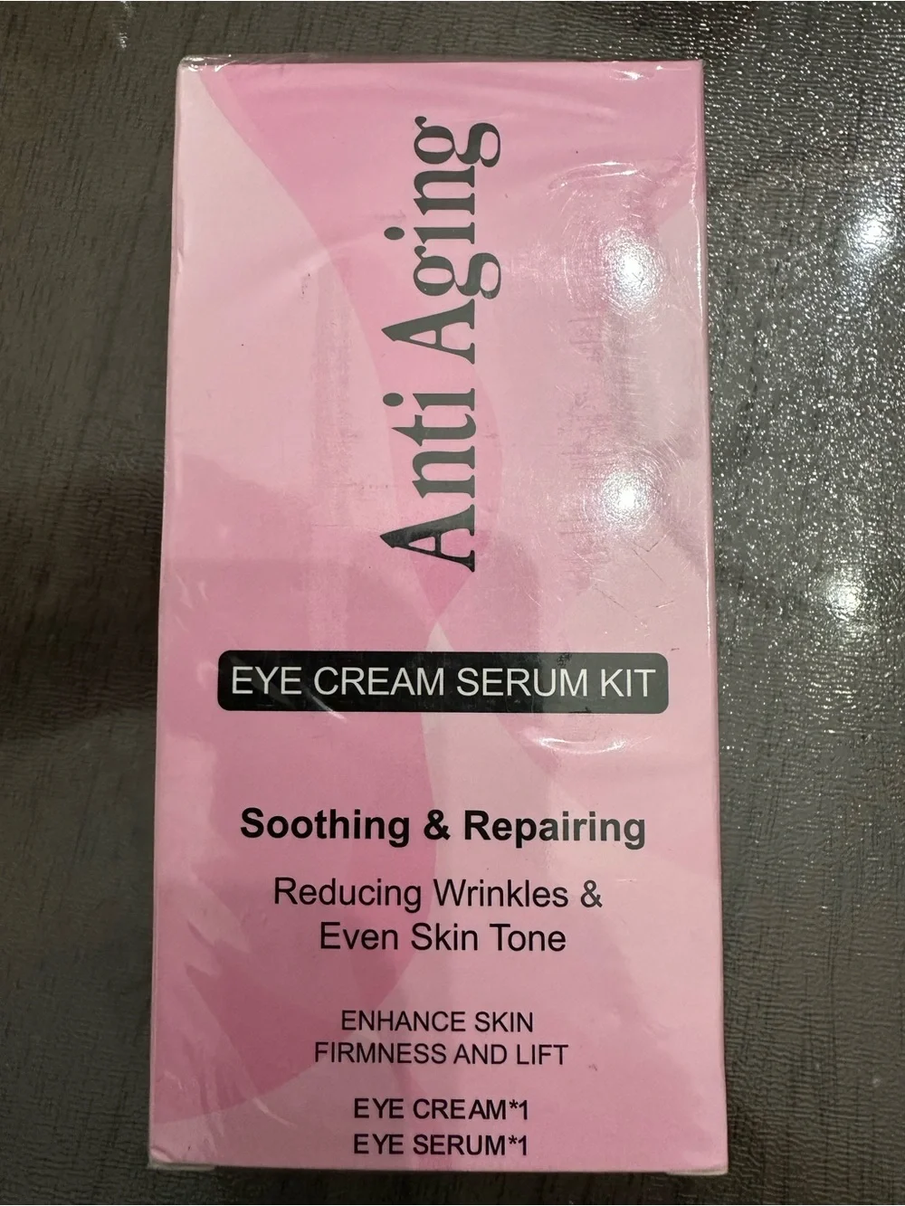 Anti Aging Eye Cream Serum Kit - Pink Soothing & Repairing